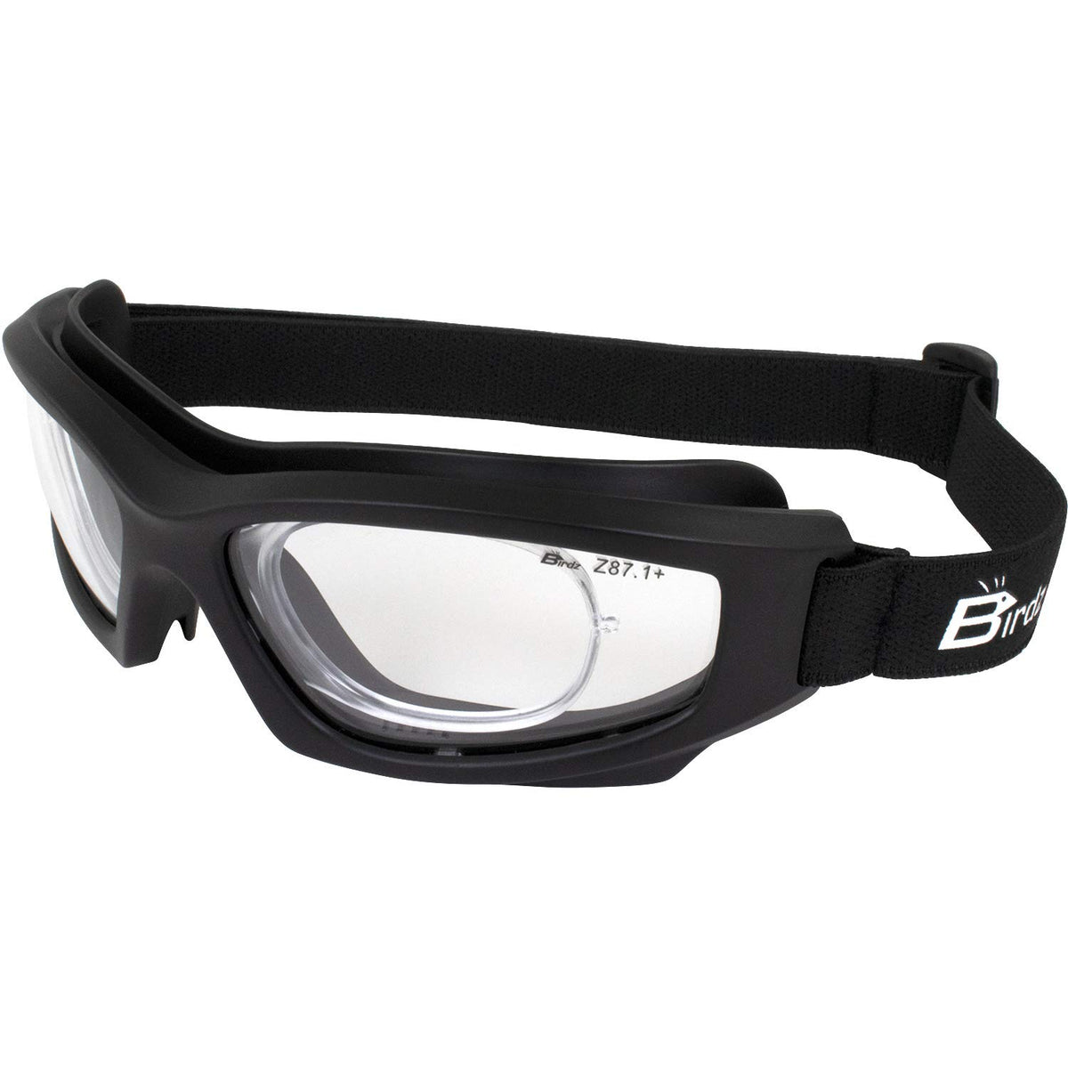 Birdz Flyer Sports Skydiving Construction Safety Goggles Black Frame With Yellow WBCARB08RQWRNNV