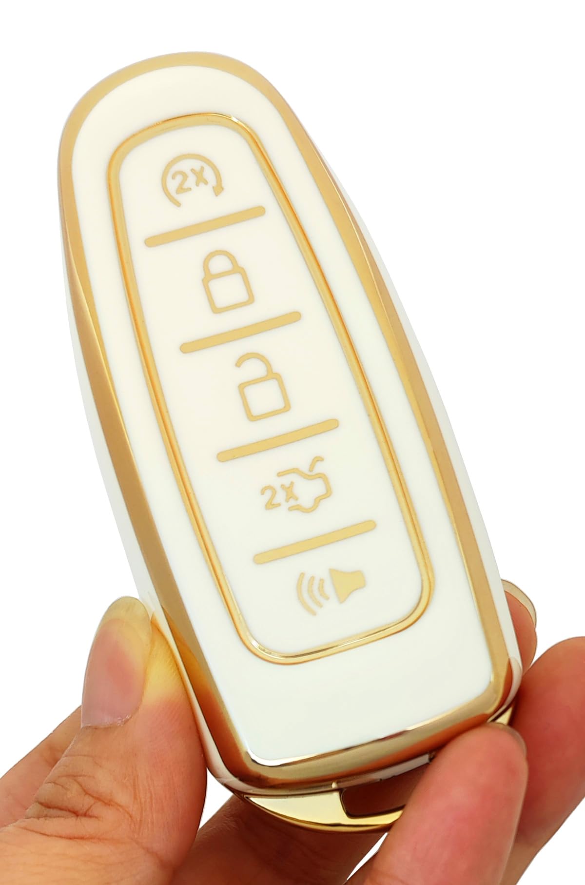 Arruweer Key Fob Cover Fit For Ford C-Max Edge Escape Expedition Explorer Flex Focus Taurus Lincoln Mks Mkt Mkx Navigator Keyles