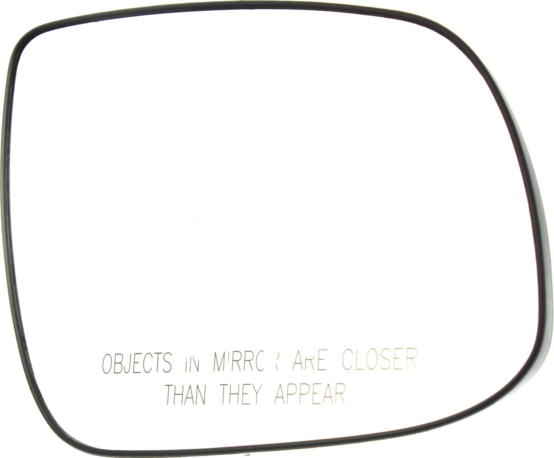 Evan Fischer Mirror Glass Compatible with 2010-2011 Hyundai Accent, Fits 2010-2011 Kia Rio & 2010-2011 Rio5 Passenger Side Convex, With backing plate