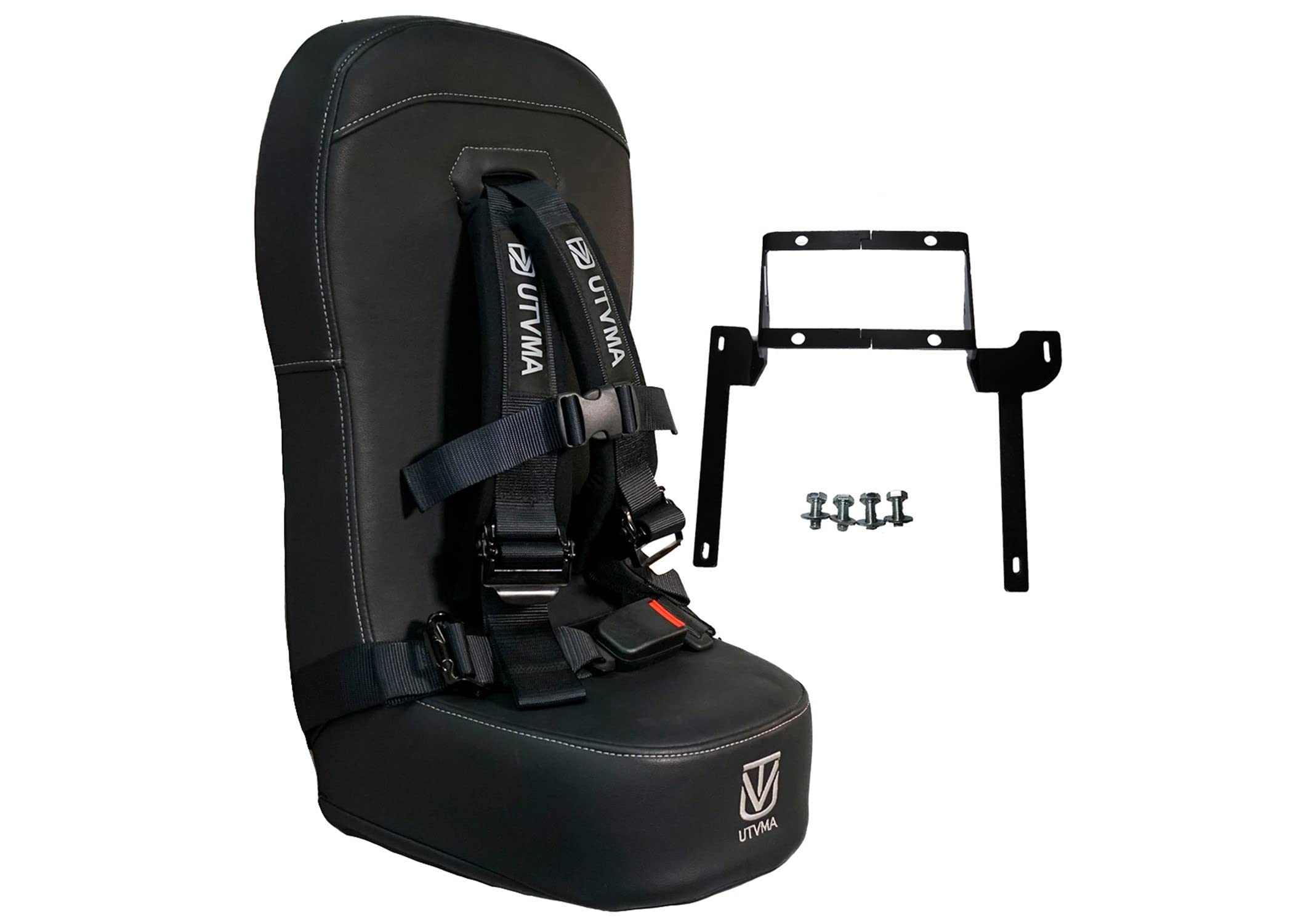 UTV Mountain Accessories Teryx 4 Front Bump Seat with 4-Point Harness - Black Vinyl