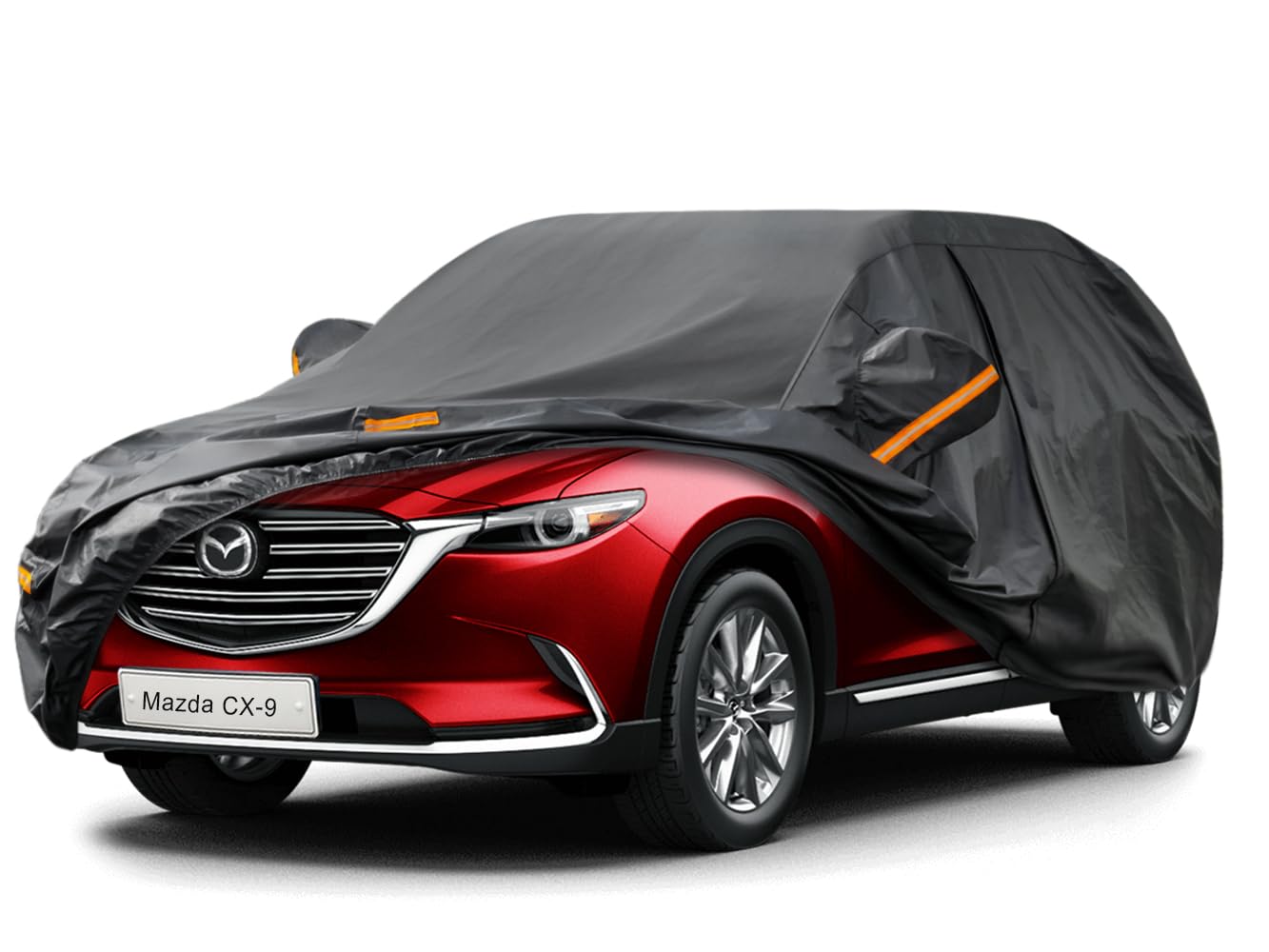 Kayme 7 Layers Suv Car Cover Custom Fit For Mazda Cx-9/Cx-90/Cx 9/Cx 90 (2007-2024) Waterproof All Weather For Automobiles, Outd