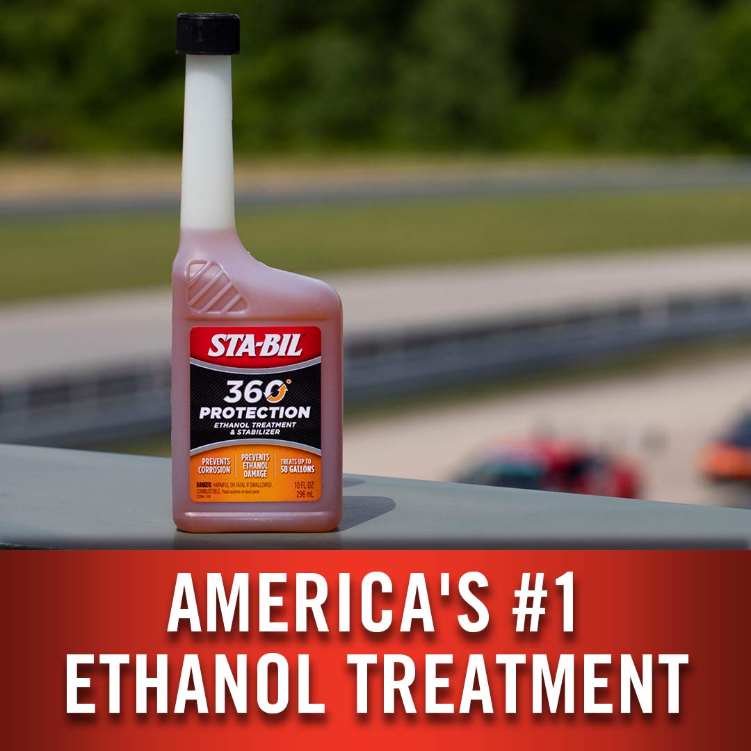 Sta-Bil 360 Protection Ethanol Treatment & Fuel Stabilizer - Fuel System Cleaner - Fuel Injector Cleaner - Increases Fuel Mileag