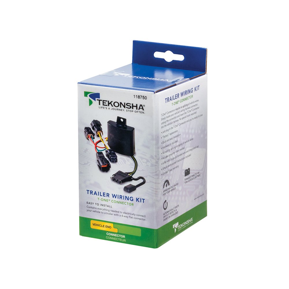 Tekonsha T-One® T-Connector Harness, 4-Way Flat, Compatible With Select Chevrolet Equinox