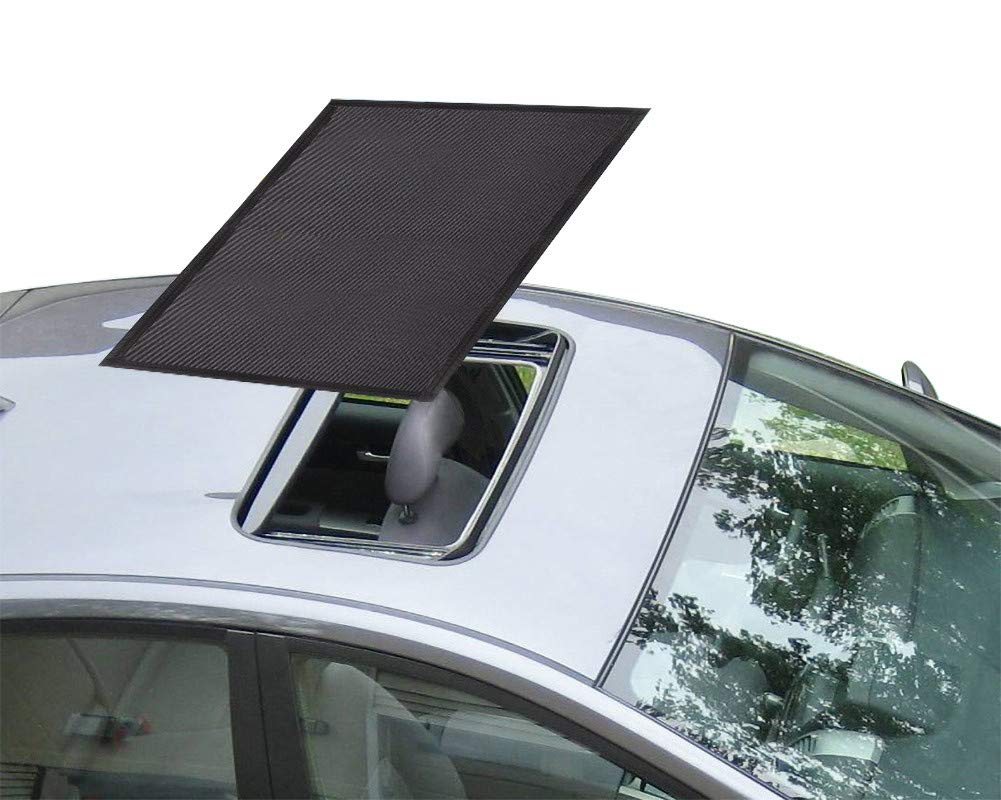 Kaskawise Car Sunroof Sun Shade,Magnetic Screen Breathable Mesh Cover For Camping & Parking,Quick Install Uv Protection Screen F