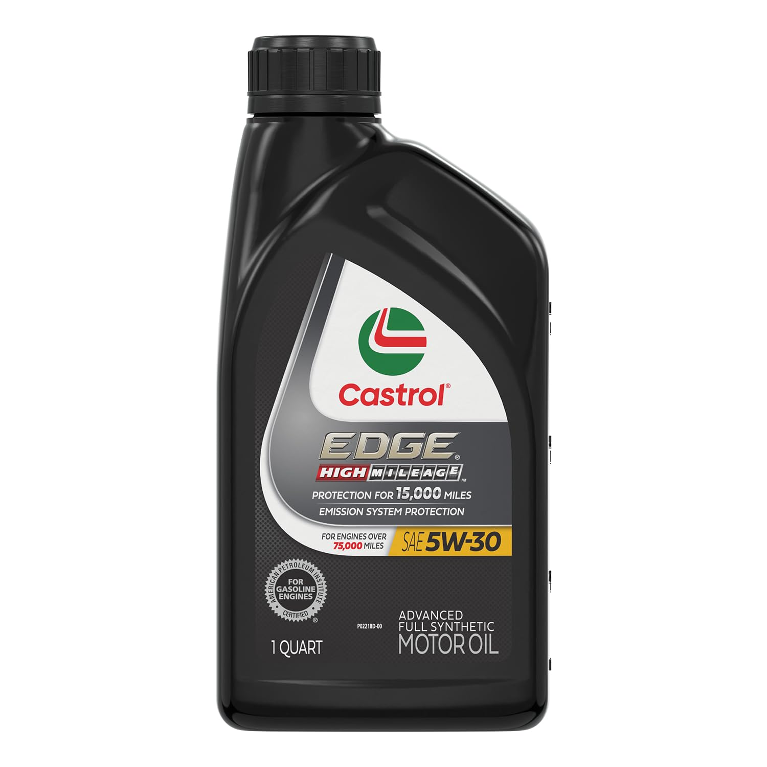 Castrol EDGE High Mileage 5W30 Advanced Full Synthetic Motor Oil, 1 Quart