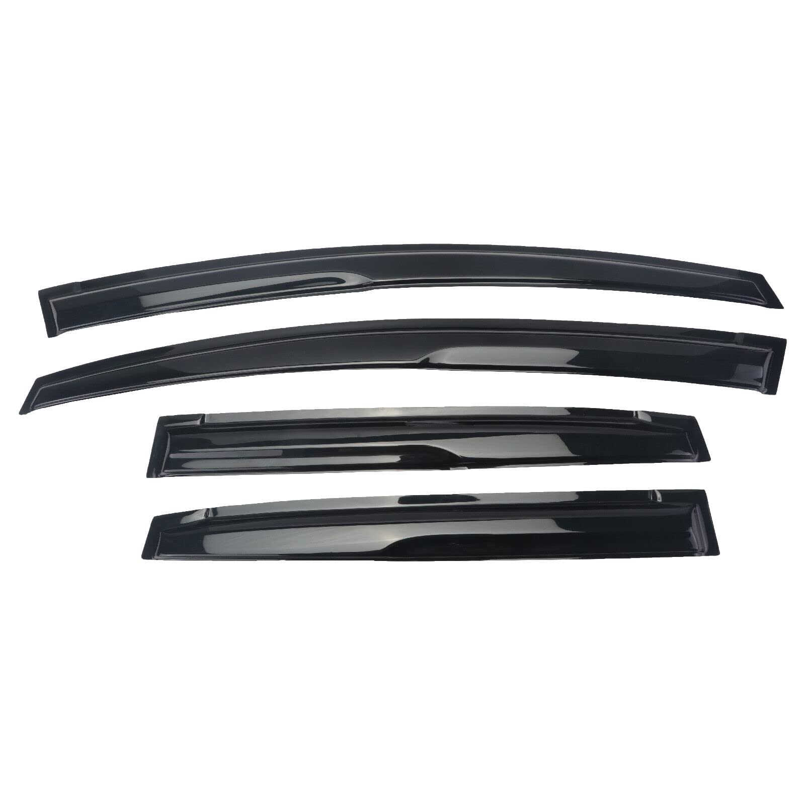 Sontian Window Visor With 2009-2014 Honda Fit 4 Door Rain Guards Outside Mount Sun Rain Wind Guards Window Visors For Cars, Vent