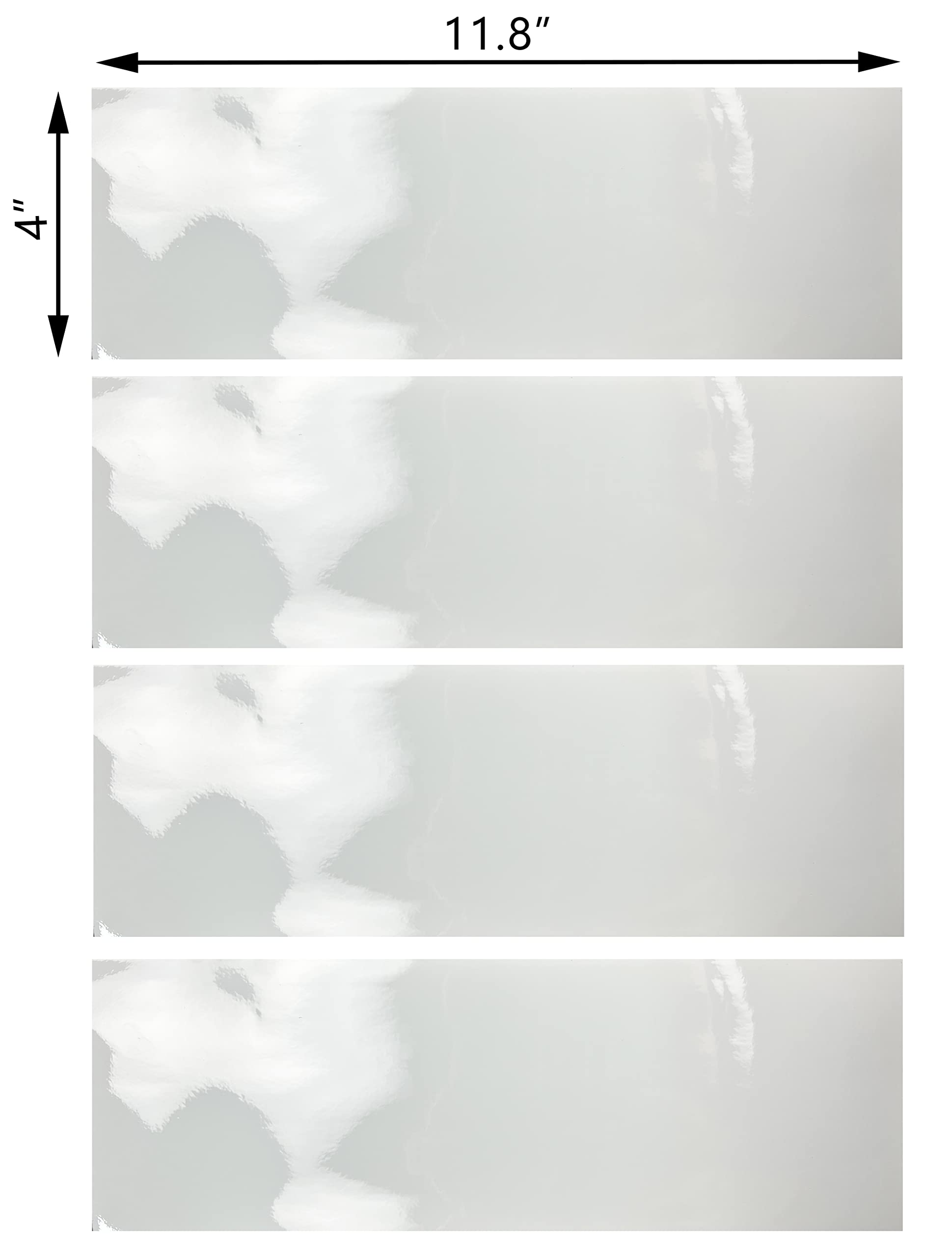 LZLRUN Compatible with Bowtie Logo Wrap Stickers Cut-Your-Own Emblem Overlay DIY Decals for Chevy 11.8 Inch x 4 Inch (Gloss Whit