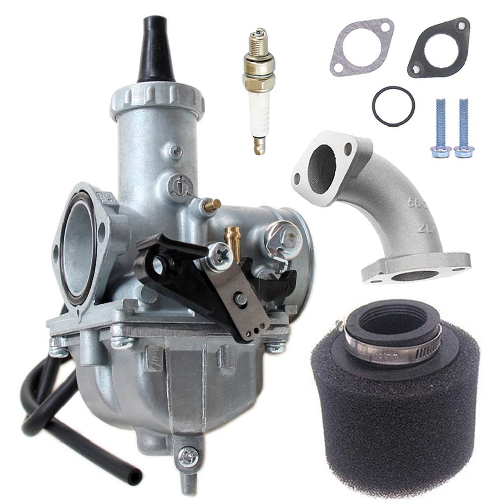 Vm26 30Mm Carb Carburetor With Air Filter Compatible With Motorcycle Pz30 200Cc 250Cc Hawk Go-Kart Taotao Sunl Jcl Jetmoto Kazuma Baja Quad Atv Dirt Crf Klx Ttr Xr Pit Dirt Bike Motocross