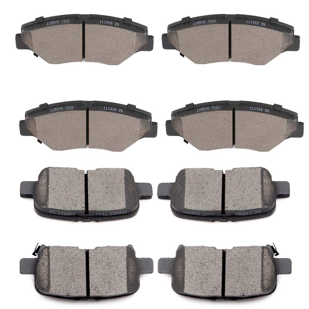Ceramic Brake Pads Kits,Scitoo 8Pcs Brakes Pads Set Fit For 2003-2008 For Honda Pilot