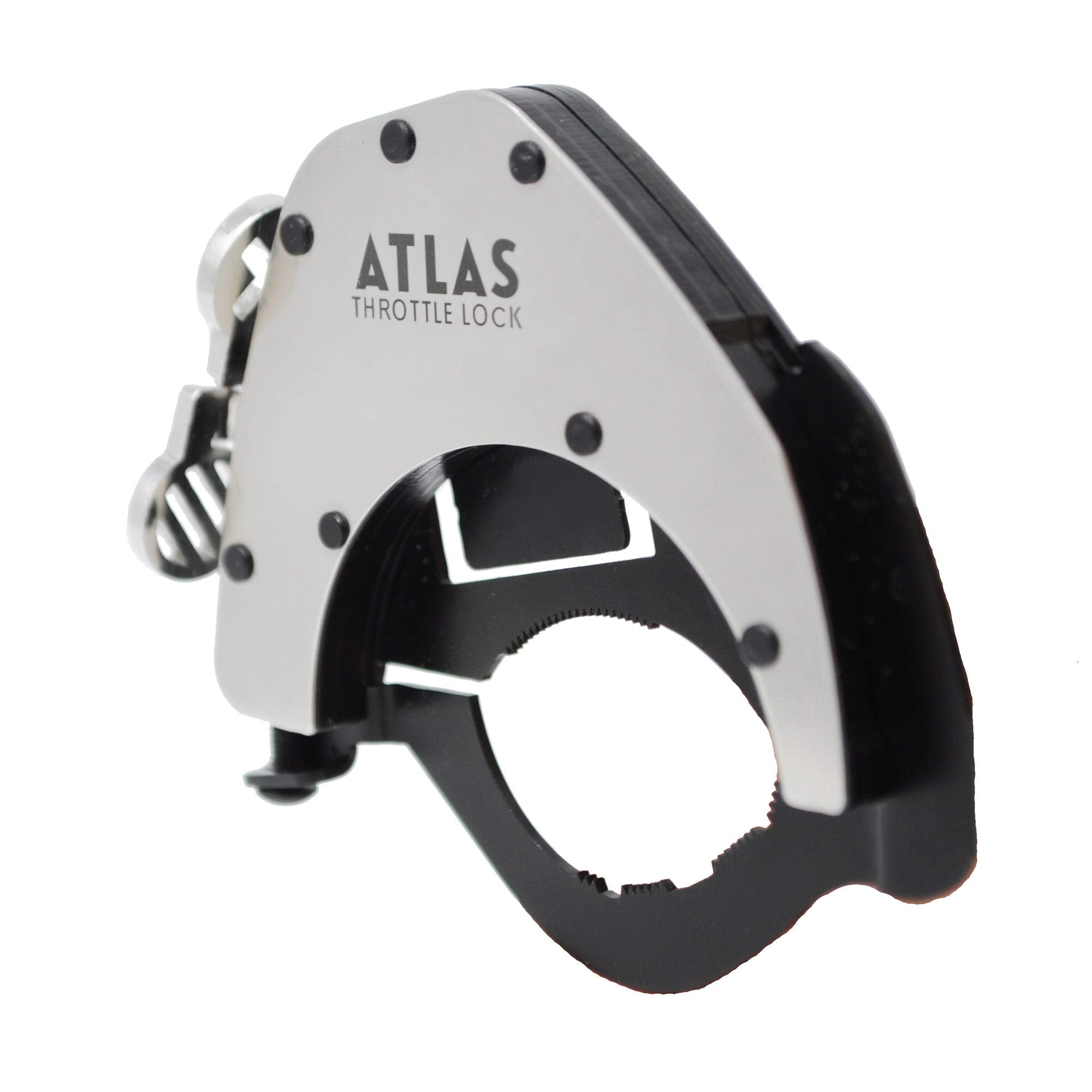 ATLAS Throttle Lock - A Motorcycle Cruise Control Throttle Assist, POLISHED (Top Kit)
