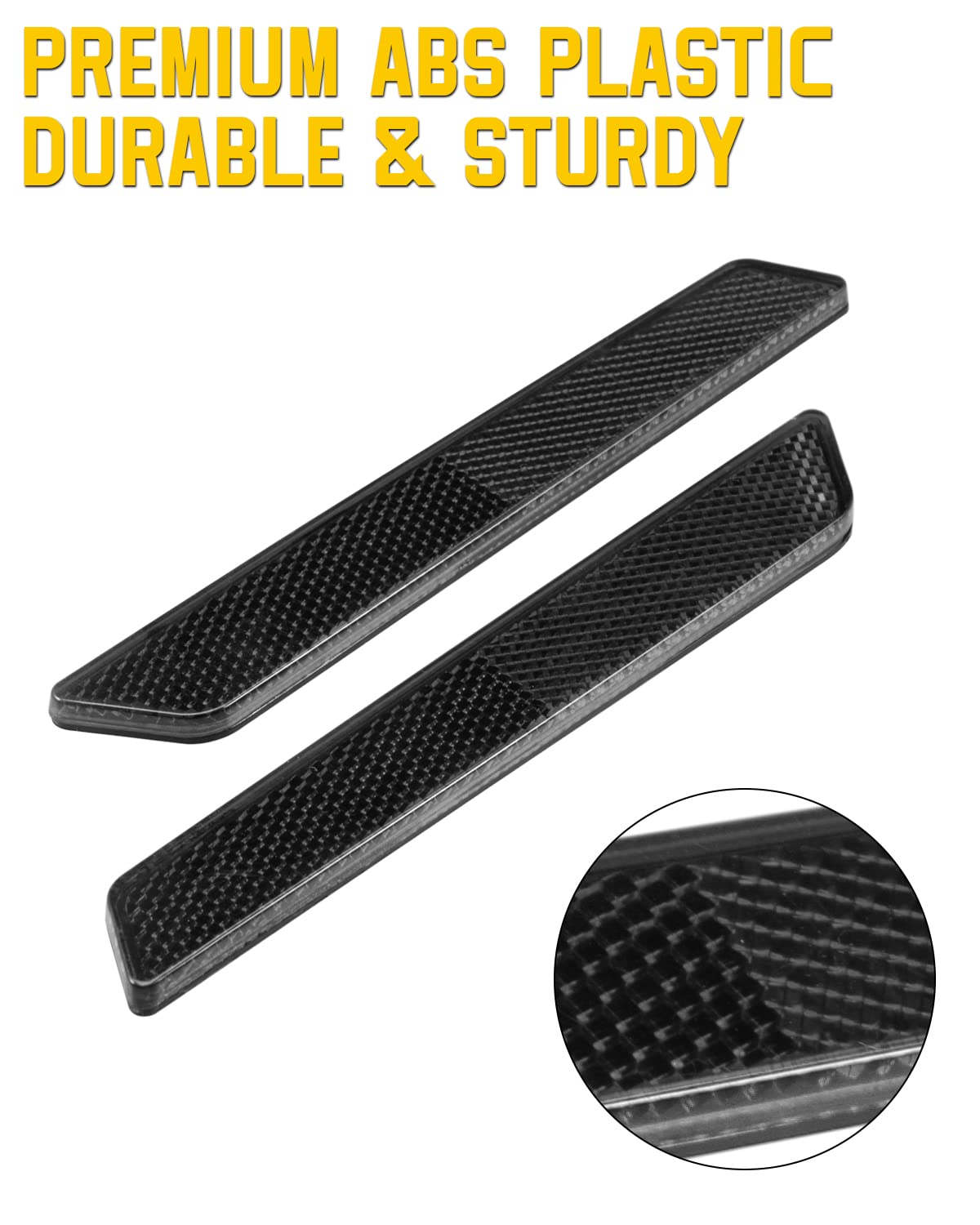 ANONEMOTO Saddle Bag Reflector Inserts for Harley Touring 2014-2024, Black ABS Plastic, One Size, Compatible with Street Glide & Electra Glide