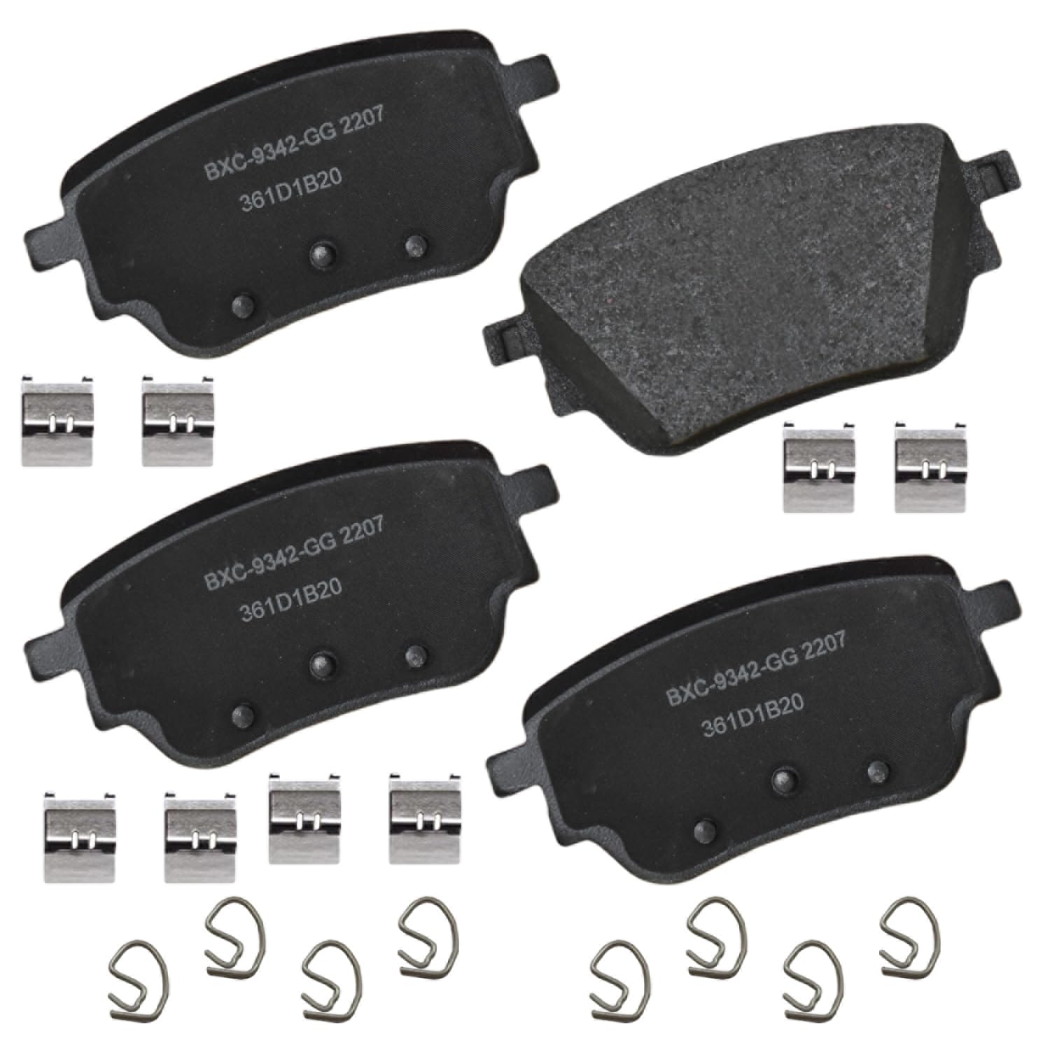 Bendix Premium Sbc2207 Ceramic Rear Brake Pads For Mercedes-Benz A200 2020, A220 2021-2019, Cla200 2020-2019, Cla250 2021-2020