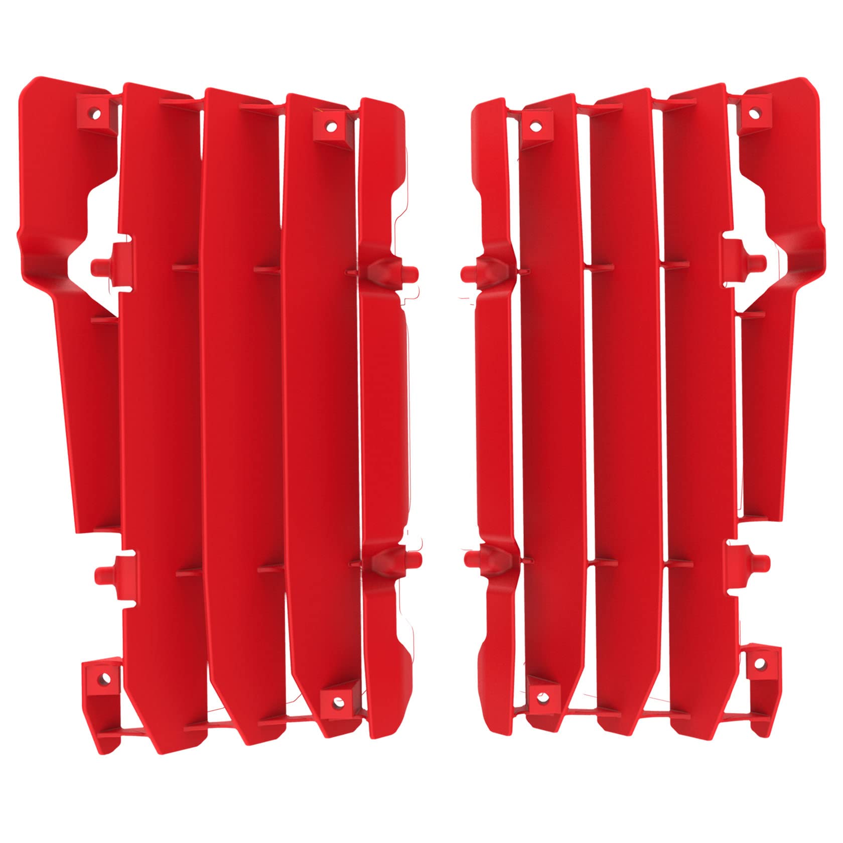 Polisport Radiator Louvers (Red Beta) For 13-17 Beta 250Rr2Stroke