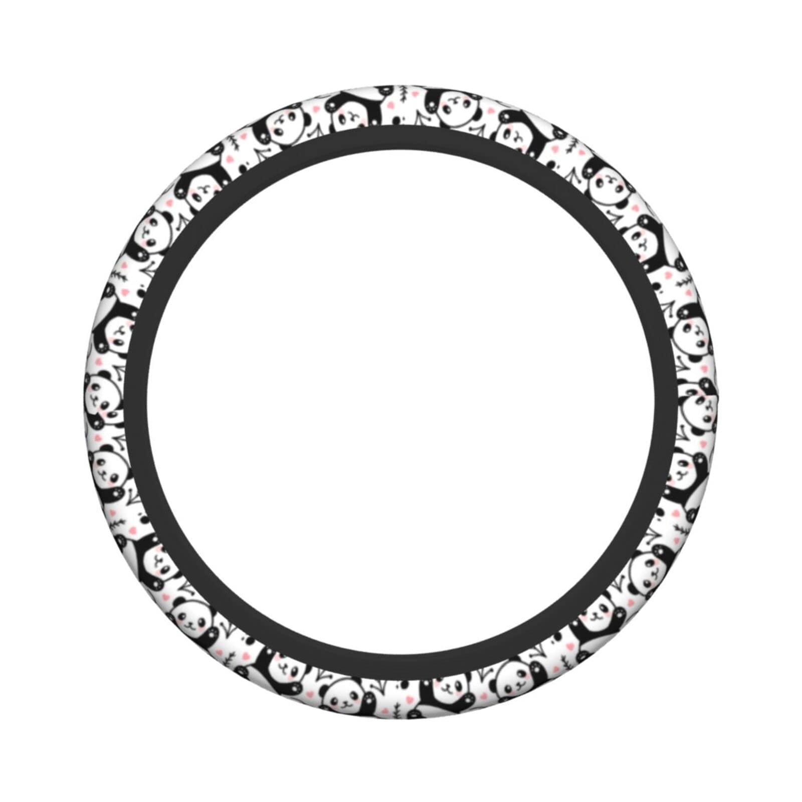 Cute Cartoon Panda Steering Wheel Covers Non Slip Neoprene Universal 15 Inch Steering Wheel Protector Car Cover For Men Women