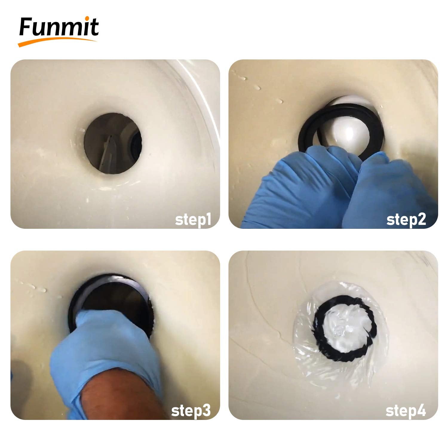 385311658 Flush Ball Seal Gasket Replacement For 300/310 / 320 Rv Toilets, High-Grade Rubber, Pack Of 2