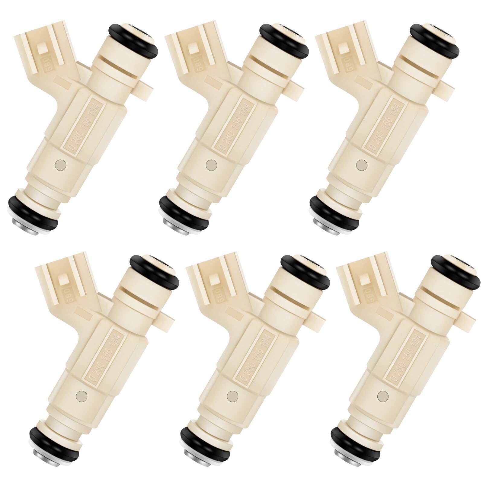 Injectors Kit,SCITOO 4 Holes Fuel Injector fit for 2004 for Ford for Explorer 4.0L, 2004 for Ford for Explorer Sport Trac 4.0L, 