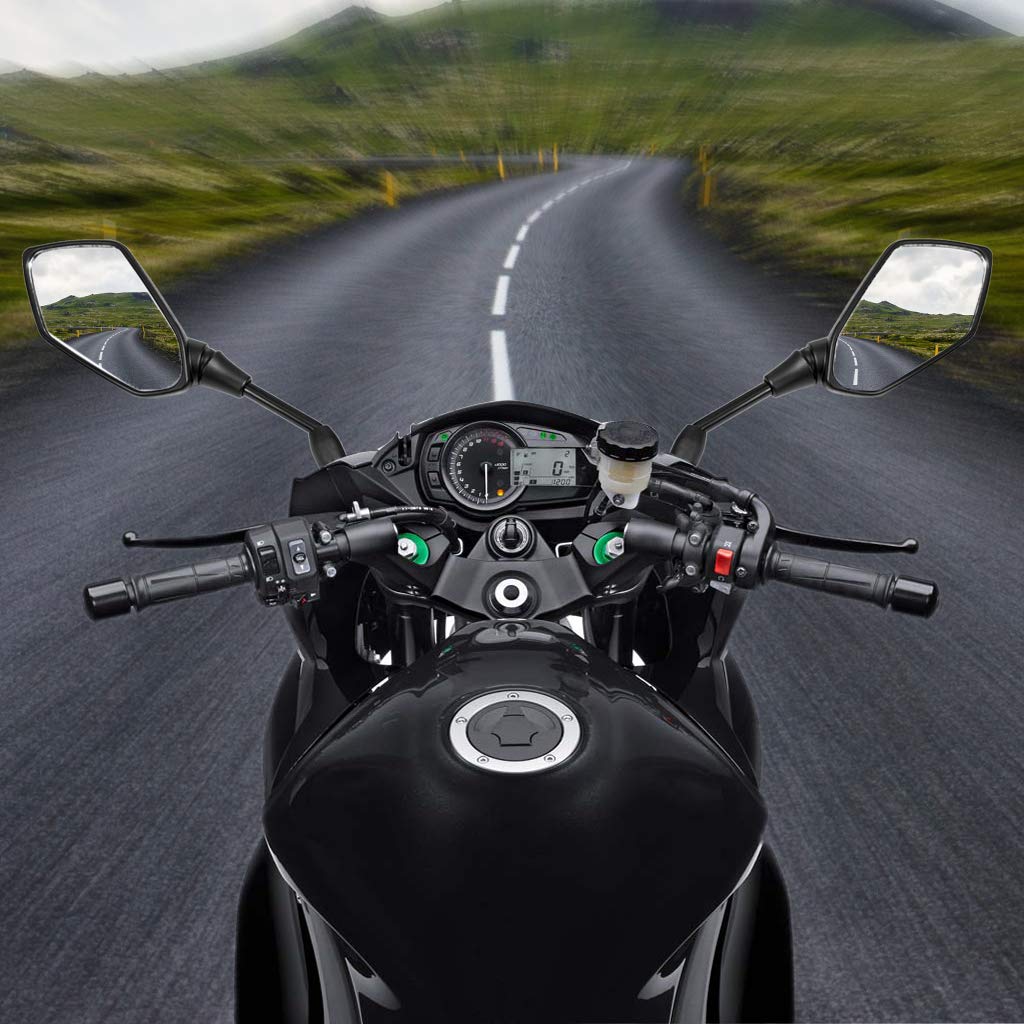 Xyzctem Diamond Carbon Fiber Be Suitable All Motors And Dirt Bike Atv Rear View Mirrors Handle Bar Mount Clamp-Harley Davidson T