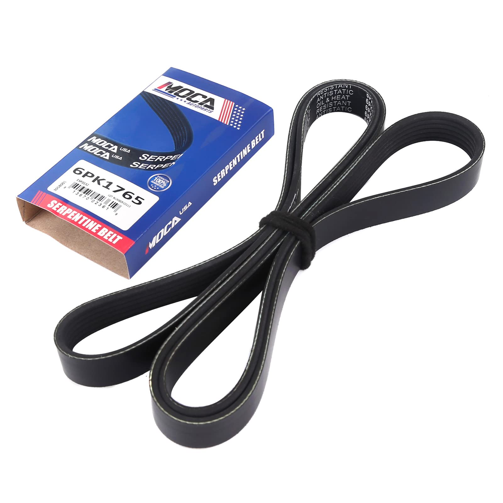 MOCA EPDM Serpentine Belt Professional V-Ribbed Compatible with 94-98 for Buick Century 3.1L & 96-99 for Chevrolet Lumina 3.1L &