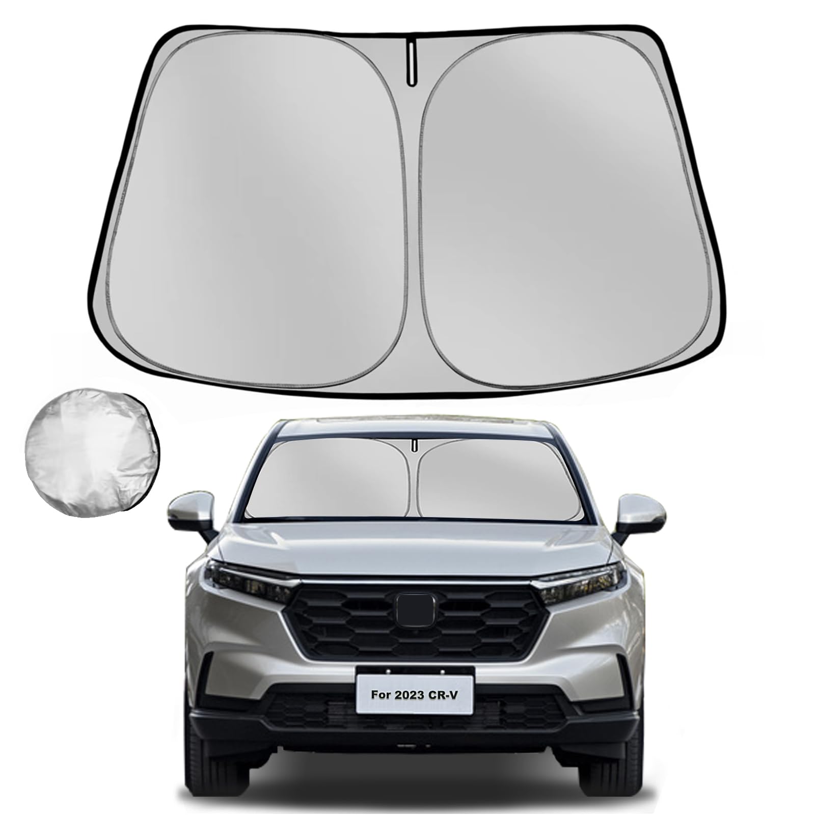Fonowka Windshield Sun Shade For Honda Crv 2023 2024 2025 Cr-V Suv Foldable Sun Sunshade For Car Front Window Blocks Uv Rays And