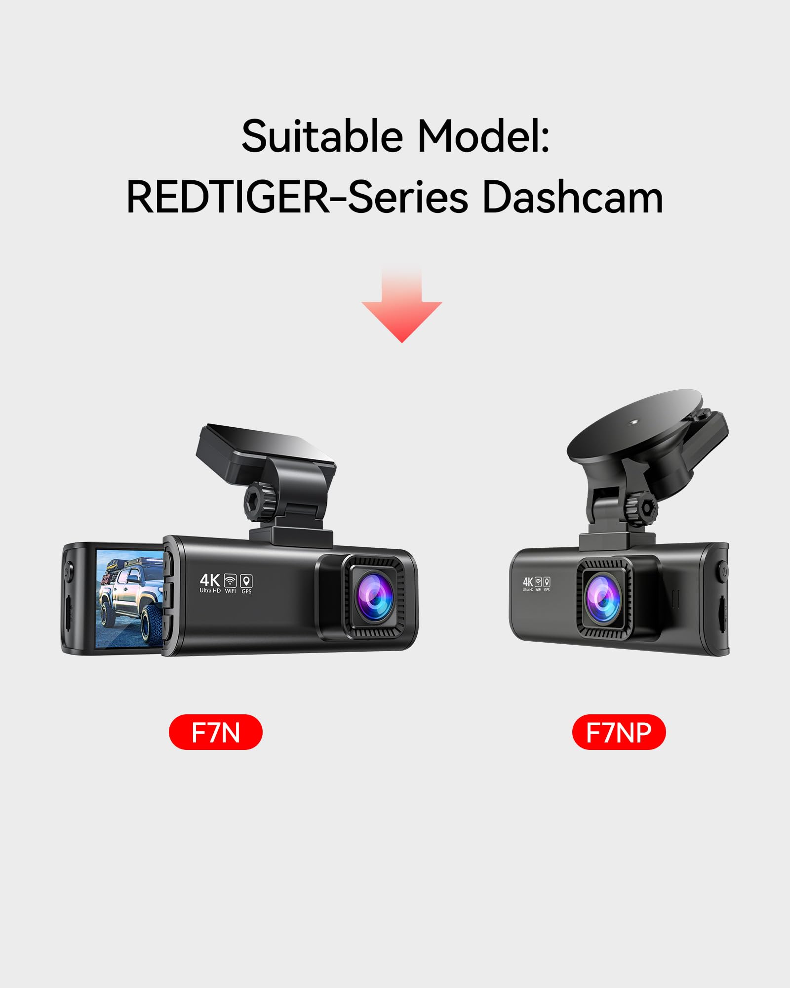 REDTIGER 1080P In-Car Rear Camera for F7N/F7NP/F7NS - Backup Camera for Enhanced Safety