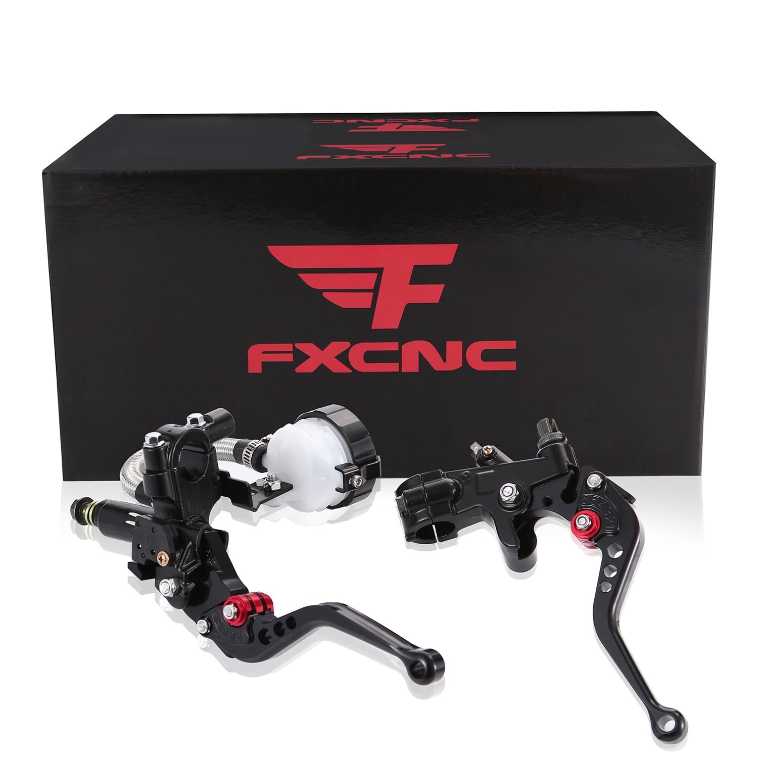 venveal Universal Motorcycle Brake Levers 7/8'' 22mm Cylinder Clutch Lever Adjustment Front Brake Master Standard Handlebar for