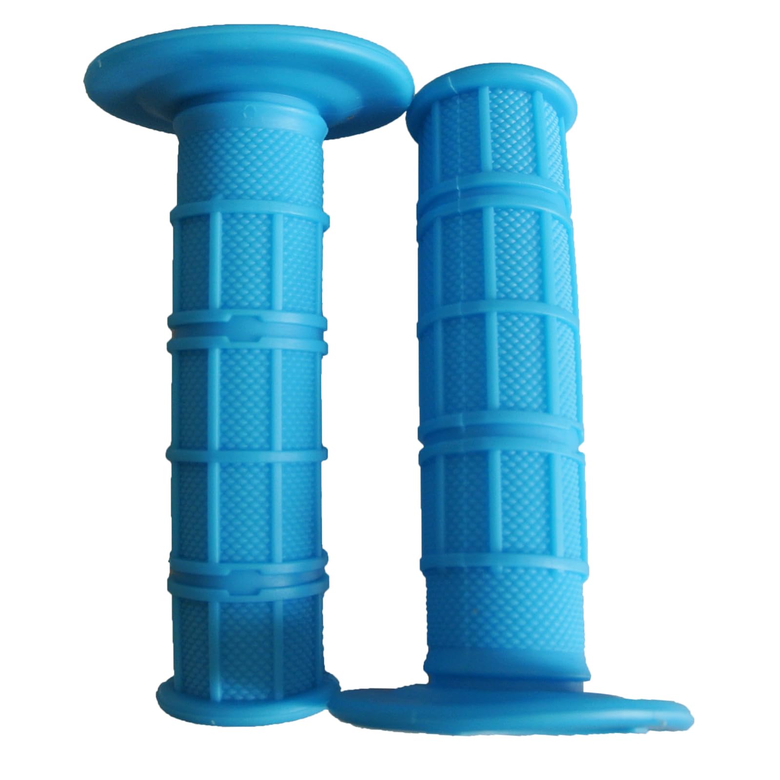7/8'' Practical Motorcycle Hand Grips Dirt Bike Motocross Gel Handlebar 2Pc- Light Blue