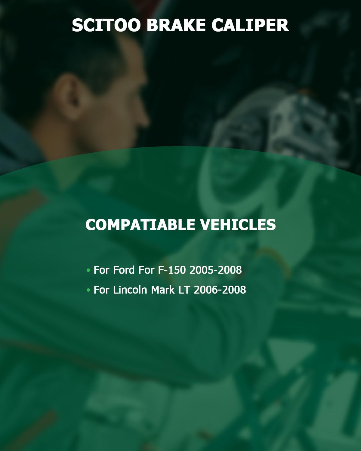 Scitoo Front Left Brake Caliper With Bracket 18-B4975 Compatible For Ford For F-150 2005-2008 For Lincoln Mark Lt 2006-2008