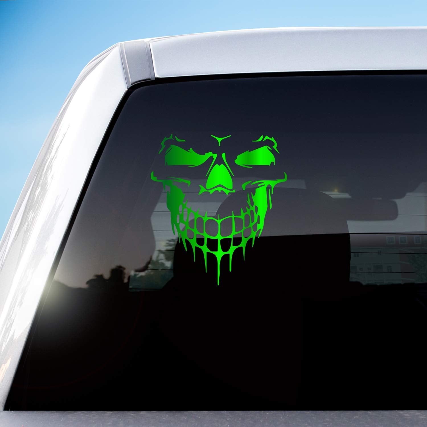 Hungmieh Car Hood Decal, Cool Skull Sticker For Truck, Suv, Motorcycle, Bicycle With 10 Color Options And 5 Sizes, 25 Inch Maxim