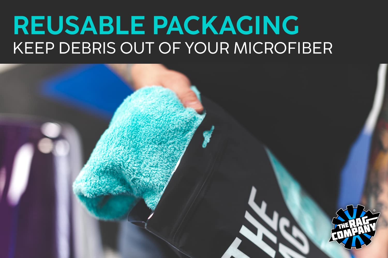 The Rag Company - Eagle Edgeless 450 (6-Pack) Professional Korean 70/30 Blend Super Plush Microfiber Detailing Buffing Polishing