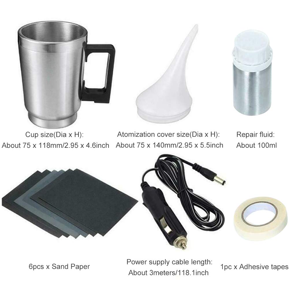 Kasclino Automobile Headlight Restoration Kits, Atomizing Cup Car Headlight Lens Repair Tool Restore Kit, Glass Scratch Repair H