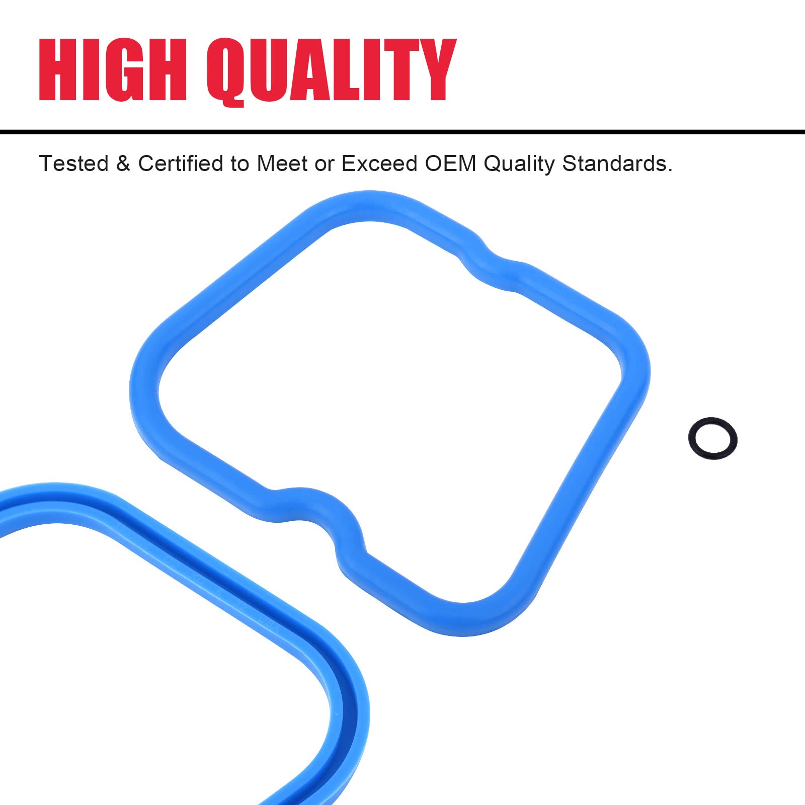 5.9 Cummins Valve Cover Gasket Seal Set (6Pcs) Fit For 1989-1998 Ram 2500 3500 D250 D350 W250 W350 Cummins 12V 6B 6Bt 5.9L Repla