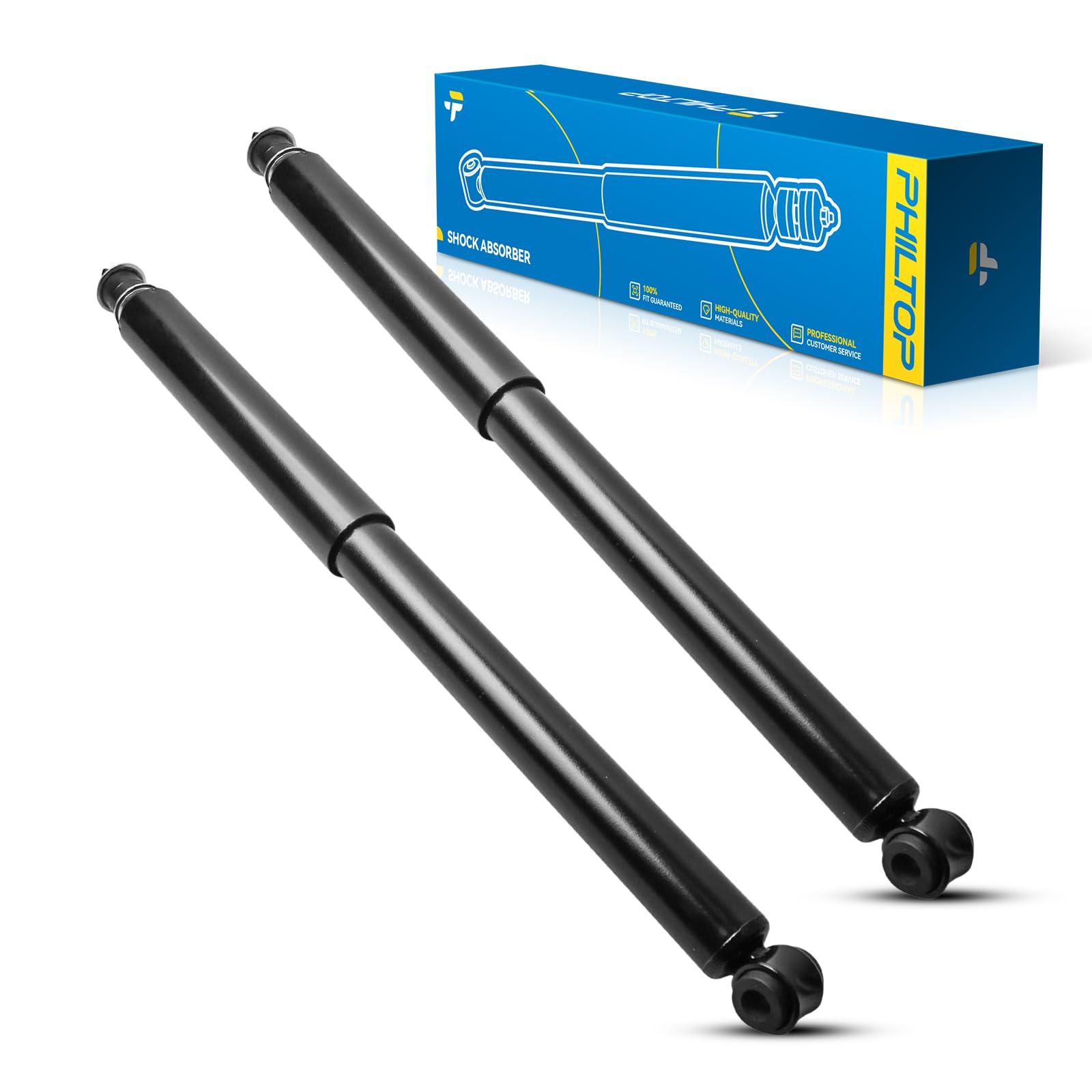 Philtop 37199 Rear Struts Shock Absorber For Rav-4 1996 1997 1998 1999 2000 2001 2002 2003 2004 2005, Struts With Coil Spring As