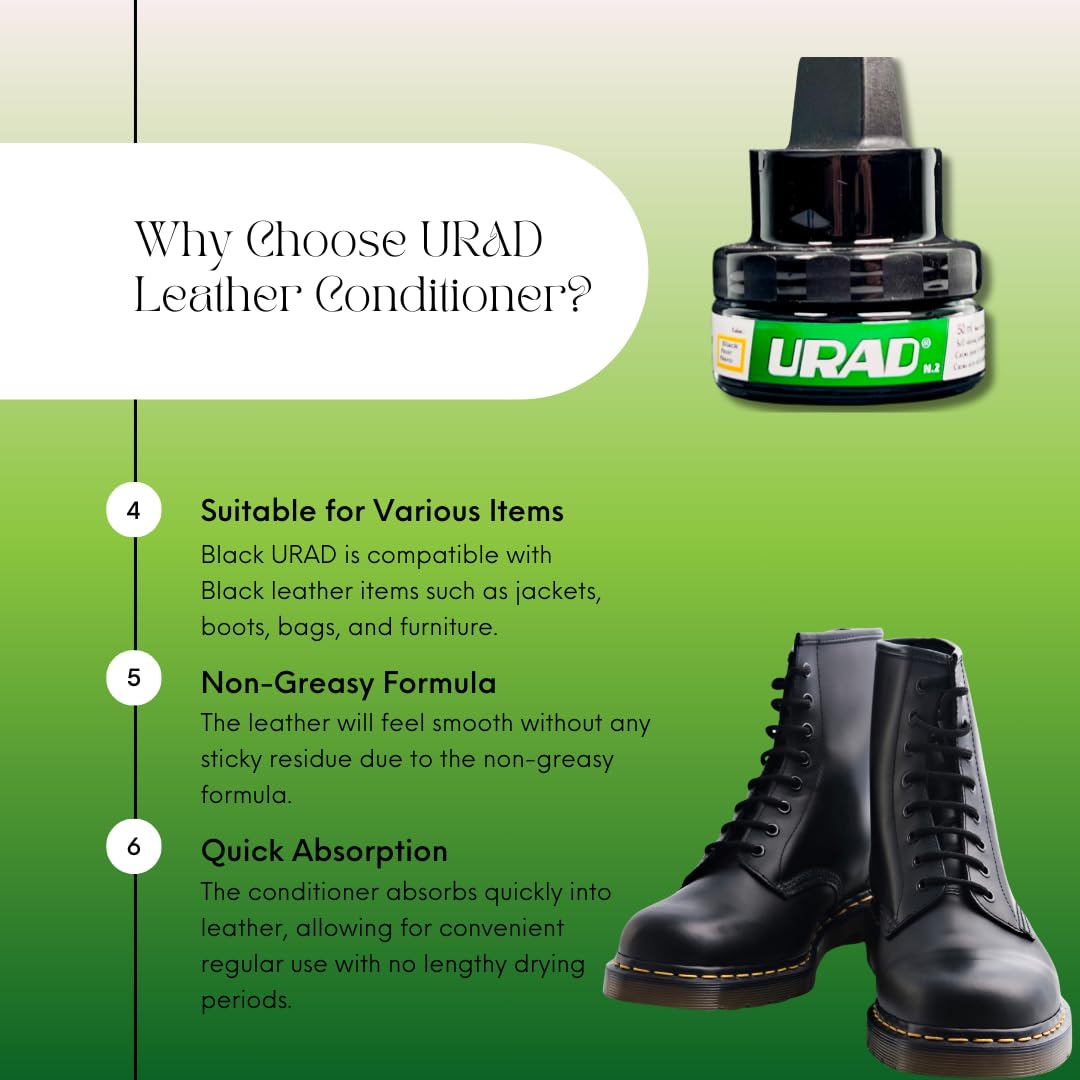 Urad Black One Step All-In-One Leather Conditioner 50Ml