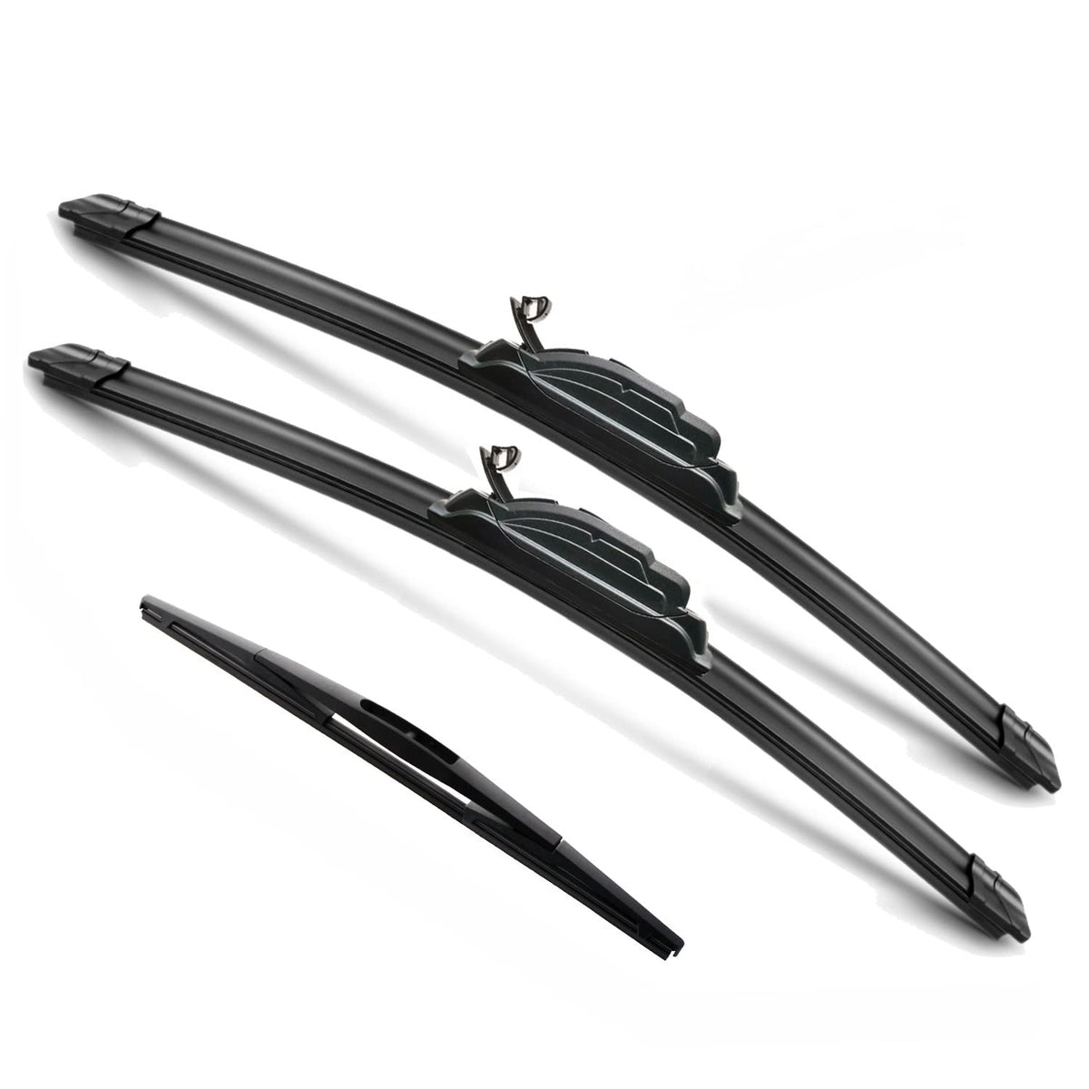 Justcar 3 Wipers Replacement For Honda Pilot 2003-2008, Windshield Wiper Blades Original Equipment Replacement - 24'/21'/14B' (Set Of 3) U/J Hook