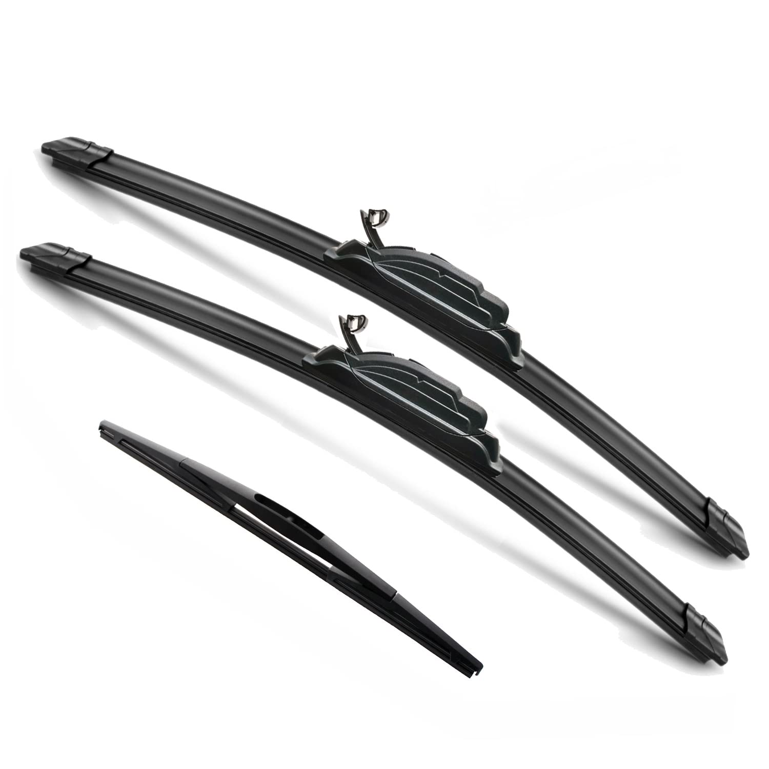 Justcar 3 Wipers Replacement For Nissan Murano 2003-2005, Windshield Wiper Blades Original Equipment Replacement - 26'/19'/14B' (Set Of 3) U/J Hook