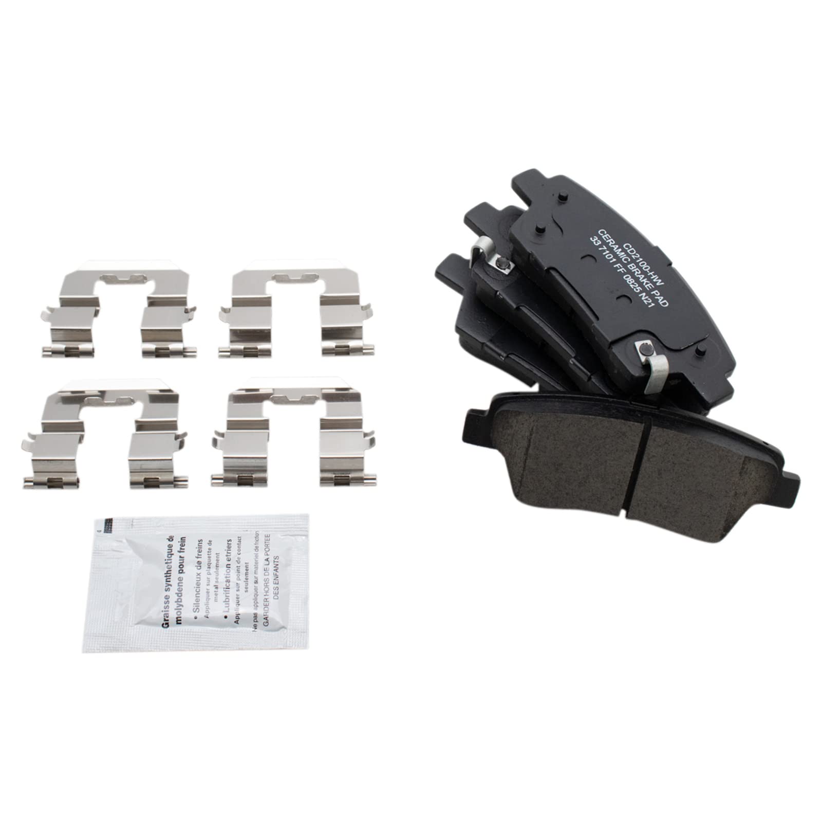 TRQ Rear Brake Pads Ceramic Compatible with 2018-2020 Genesis G80