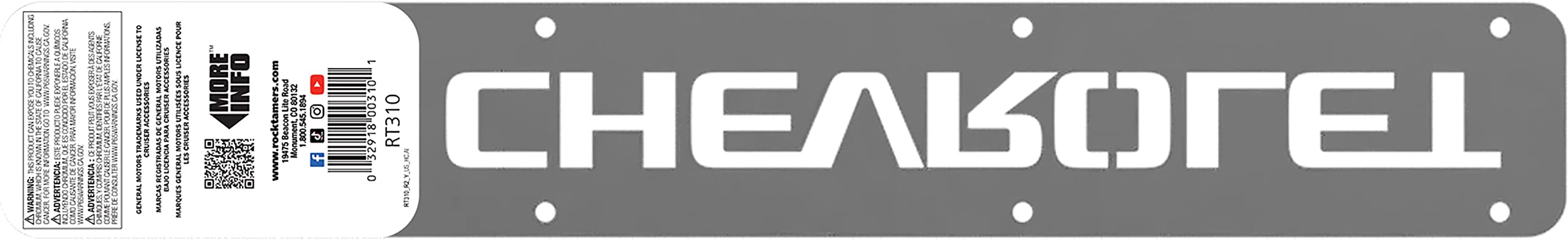 Rock Tamers Rt310 Trim Plates, Chevrolet, Pair