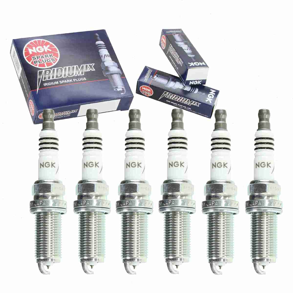 6 pc NGK Iridium IX Spark Plugs compatible with Volvo XC90 3.2L L6 2007-2014