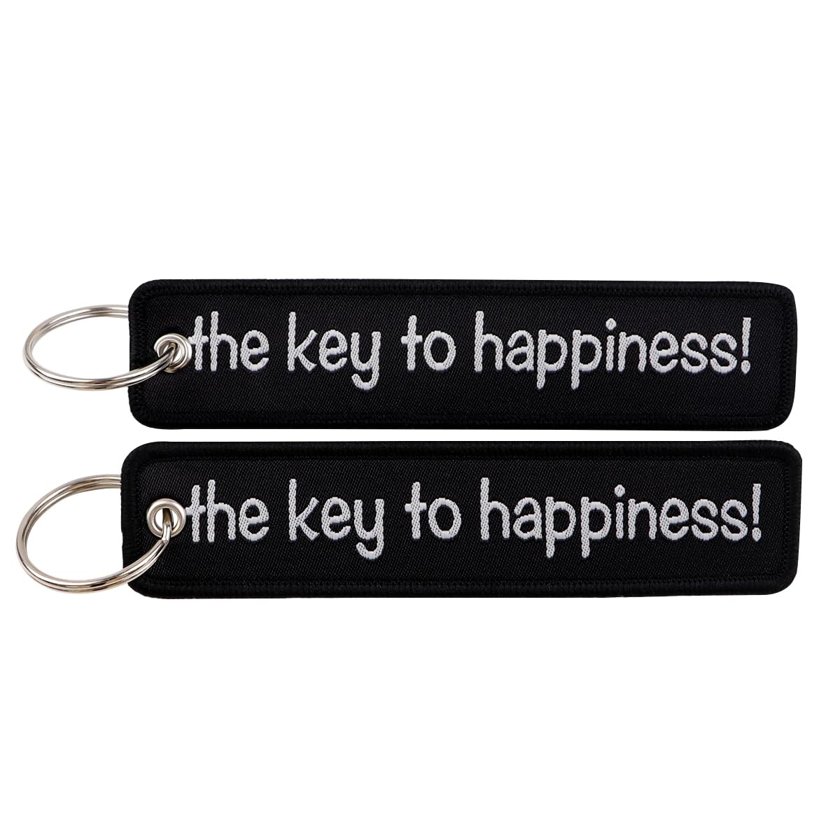 beemorita 2 Pack Black Motorcycle Keychain for Motorcycles, Scooters, Cars Motorcycle Key Chain Key Tag for Backpack Jet Tag Key