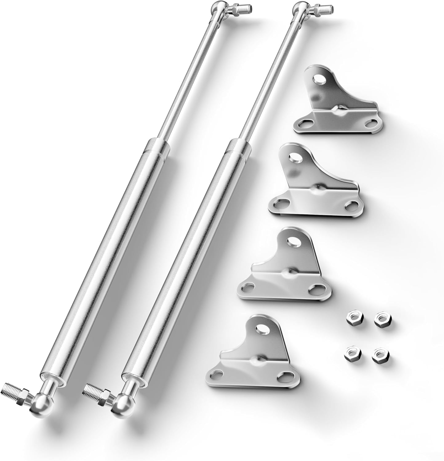 Vepagoo 15 Inch 10Lb/45N Stainless Steel Gas Struts Shock For Boat Hatch, Marine Spring Prop Lift Support With Brackets For Rv B