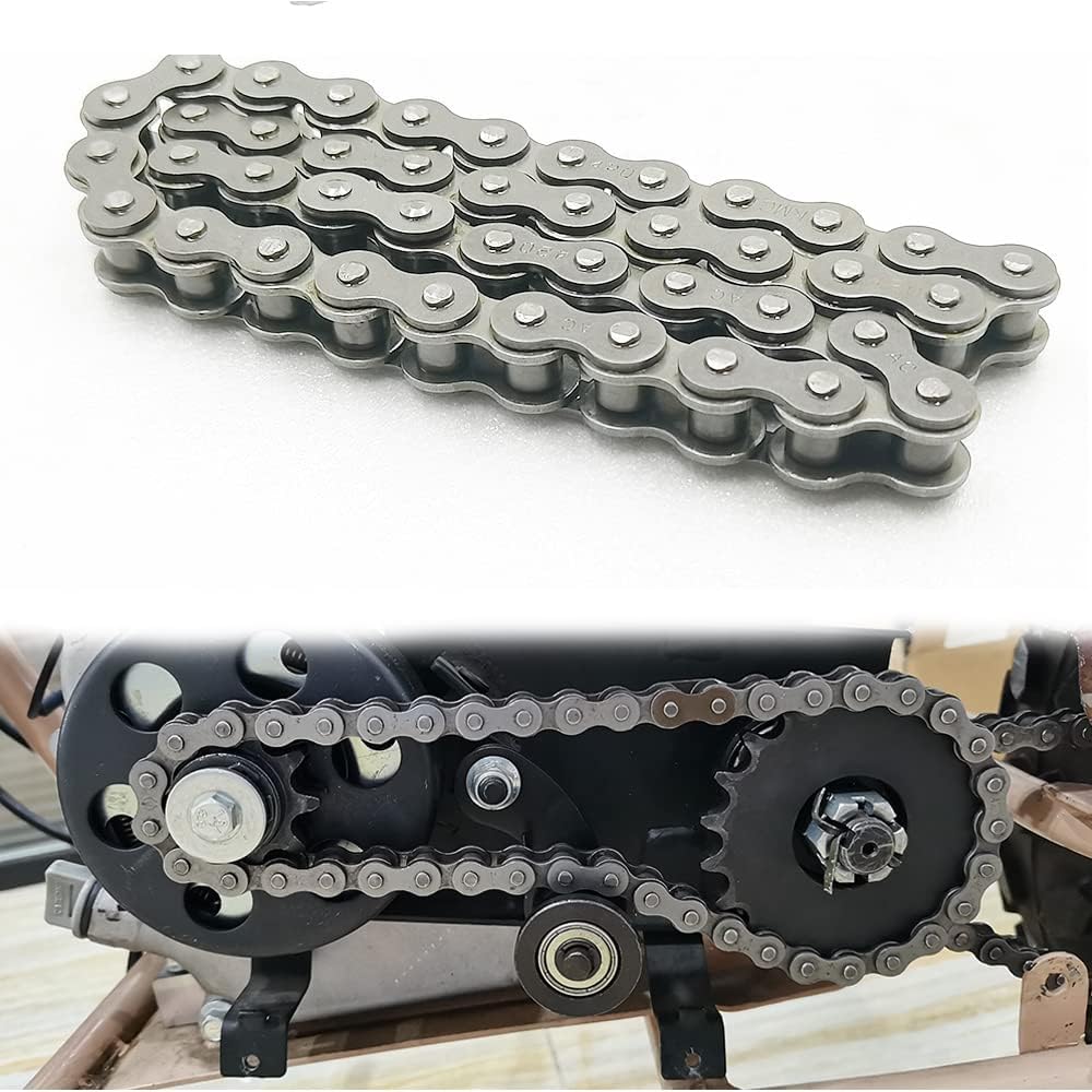 Chikia Heavy Duty Front Chain Jackshaft 420 Chain 42 Links Compatible With Coleman Ct200U Ct200U-Ex Mini Bike Drive Chain Mb200 Mb165 Baja Warrior Heat Mini Baja