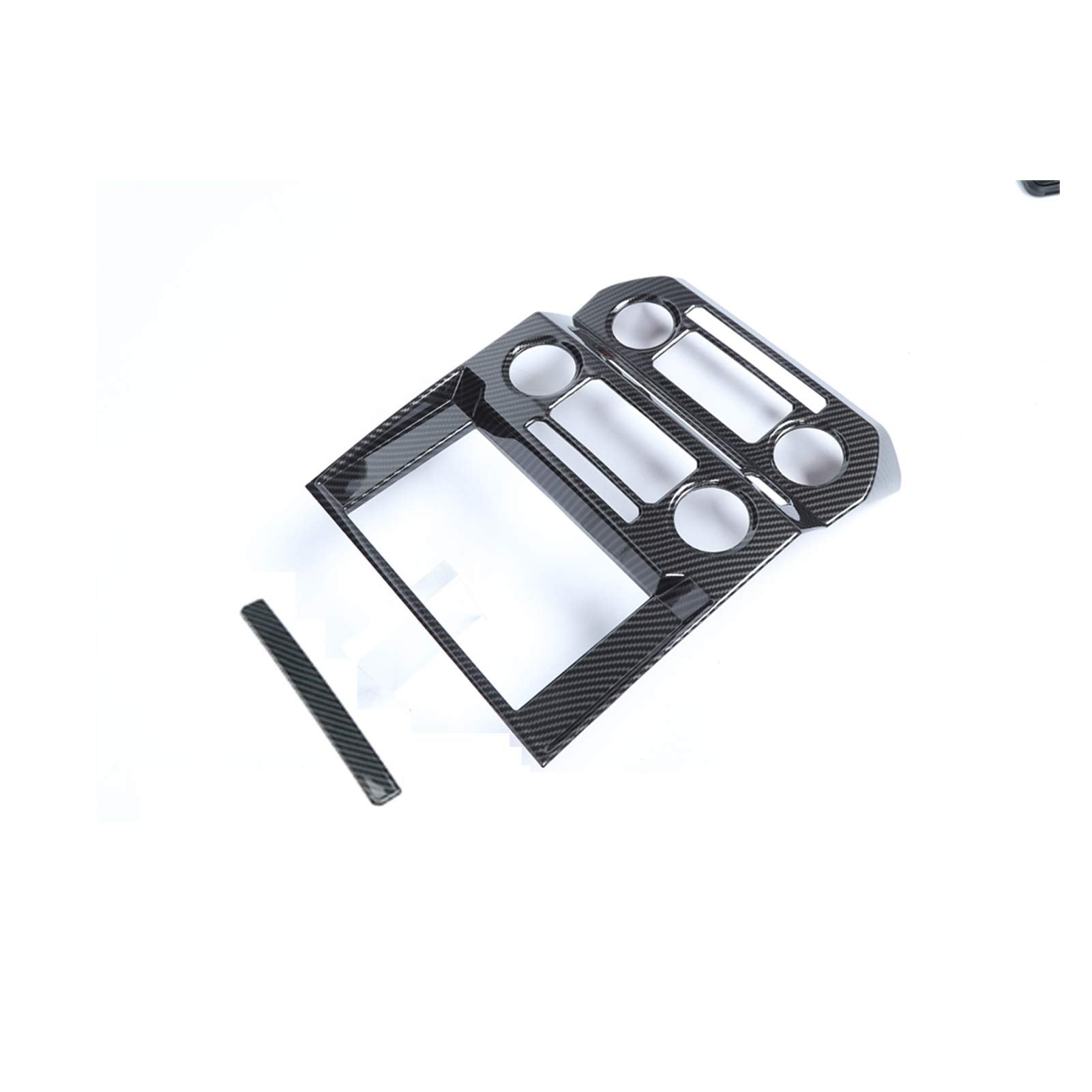 Keptrim for F150 ABS Carbon Fiber Center Console Trim for 2015 2016 2017 2018 Ford F150, 1pc