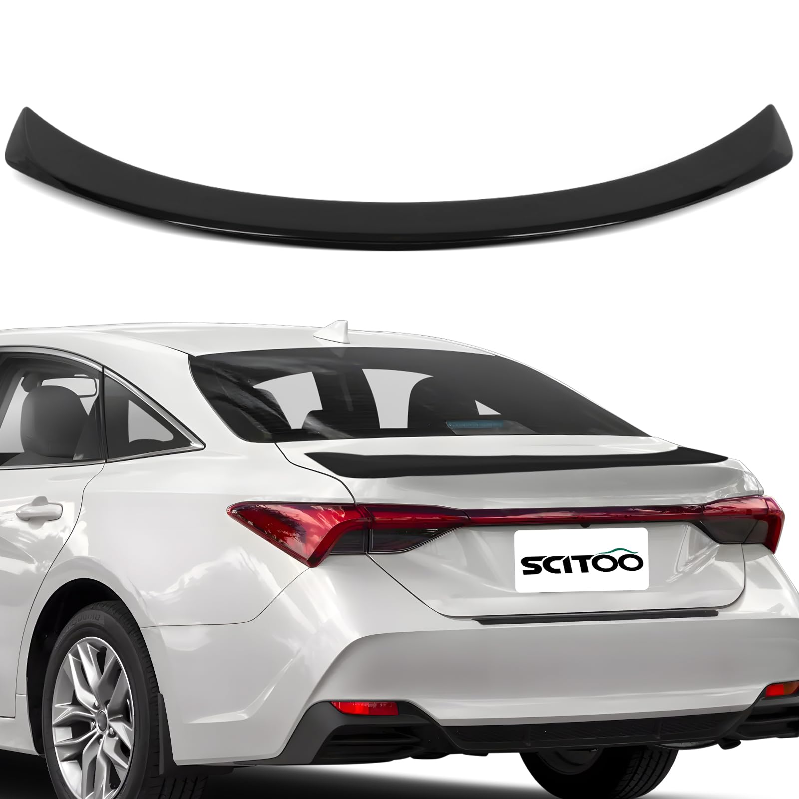 SCITOO ABS Spoiler Wing Fits for 2013-2018 for Toyota for Avalon 1PC Glossy Black Rear Trunk Spoiler Wing