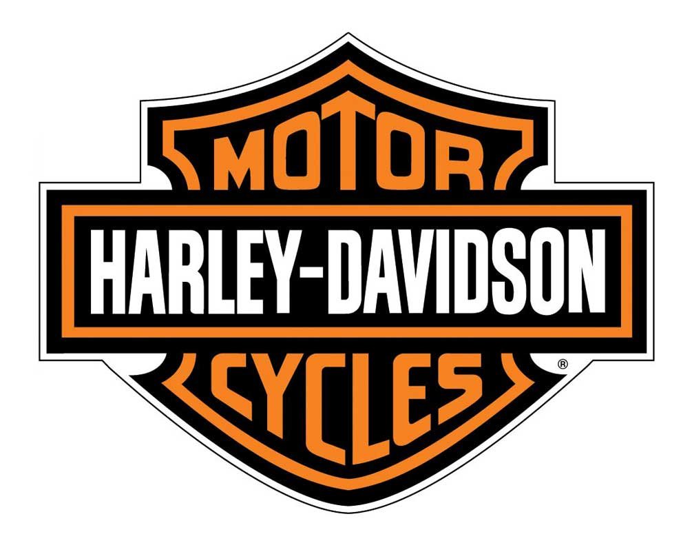 Harley-Davidson Decal, Orange Bar & Shield Logo, X-Large 29 X 37 Inch Cg4310