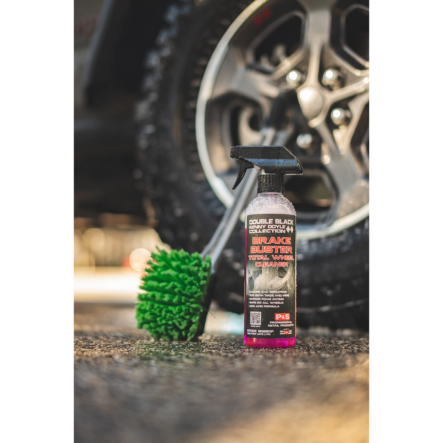 P & S Professional Detail Products - Brake Buster Wheel Cleaner - Non Acid, Removes Brake Dust, Oil, Dirt, Light Corrosion (5 Ga
