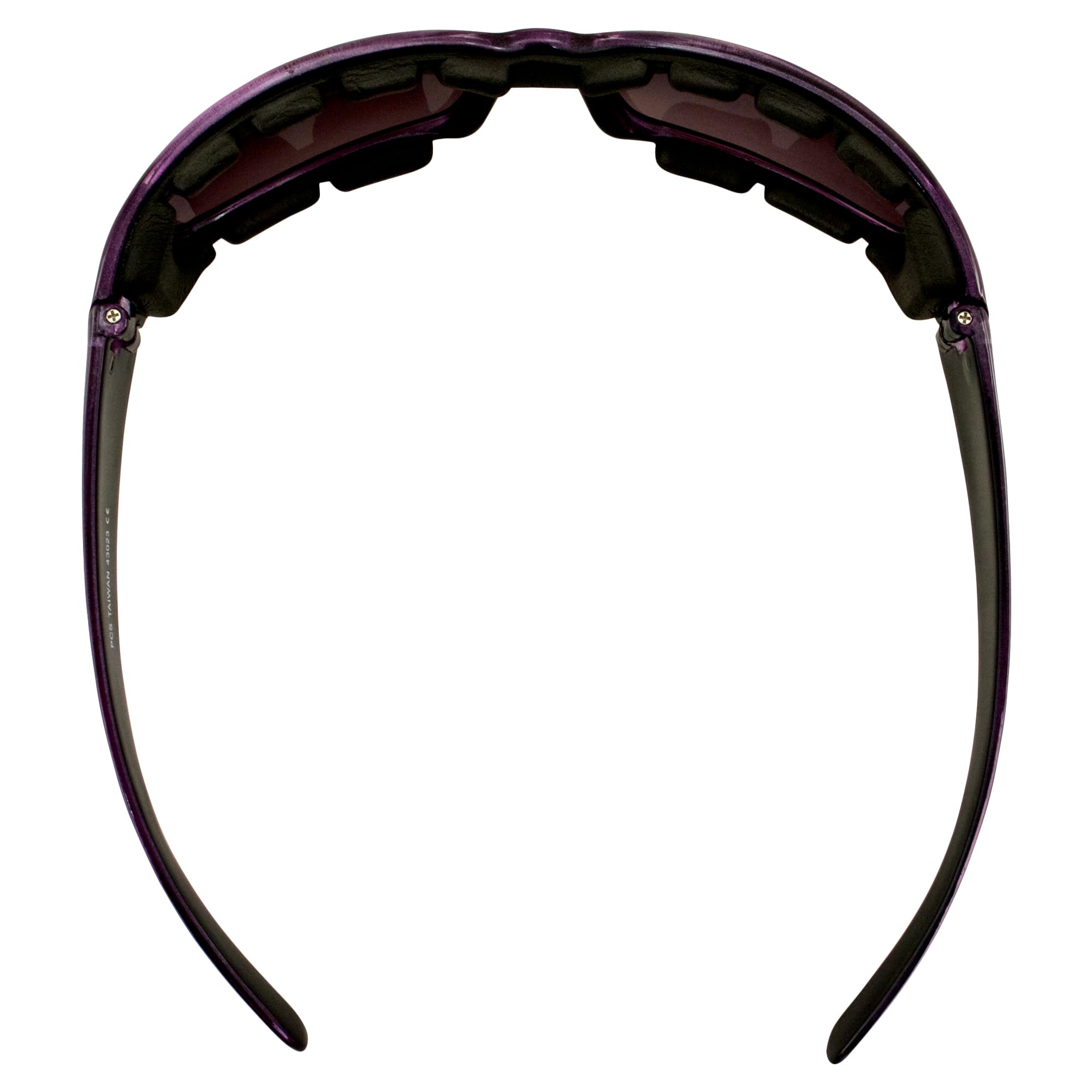Pacific Coast Chix Rally Grey Gradient/Purple Padded Motorcycle Glasses