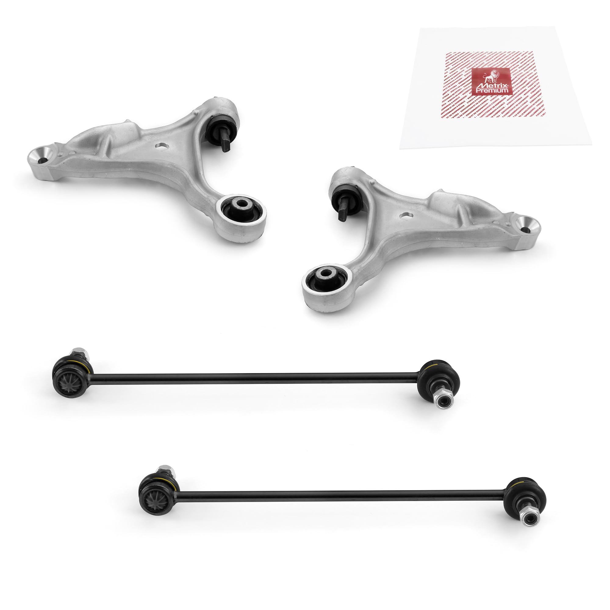 Metrix Premium Chassis Parts - 4 Pc Front L/R Lower Control Arm & Front L/R Sway Bar Stabilizer End Link Kit Fits 01-07 Volvo V7