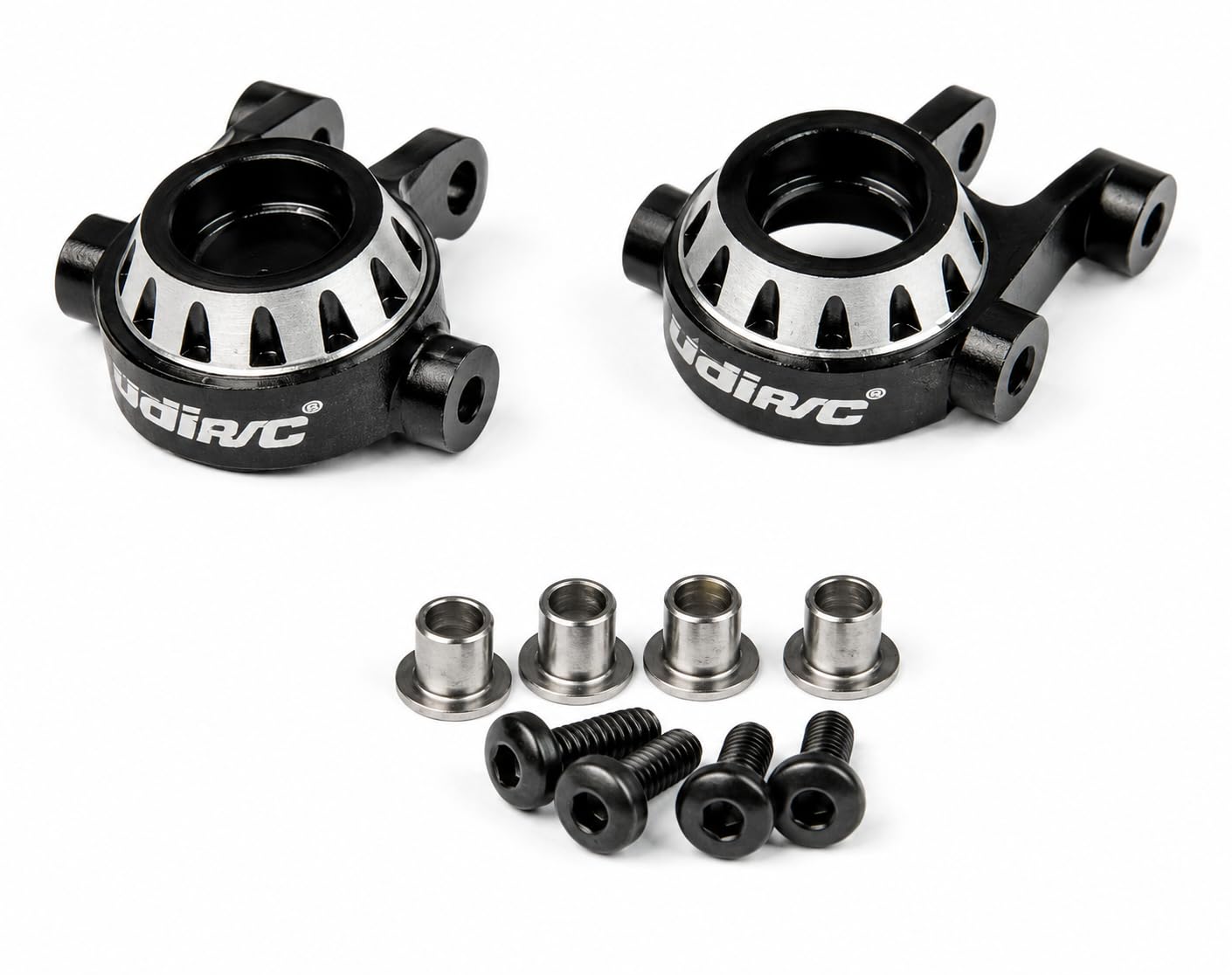 UDIRC Metal Steering Knuckle Arm, CNC Aluminum Front/Rear CHub for UCX2405PRO UCX1802PRO Crawler, Upgrade Parts UCX24P064A