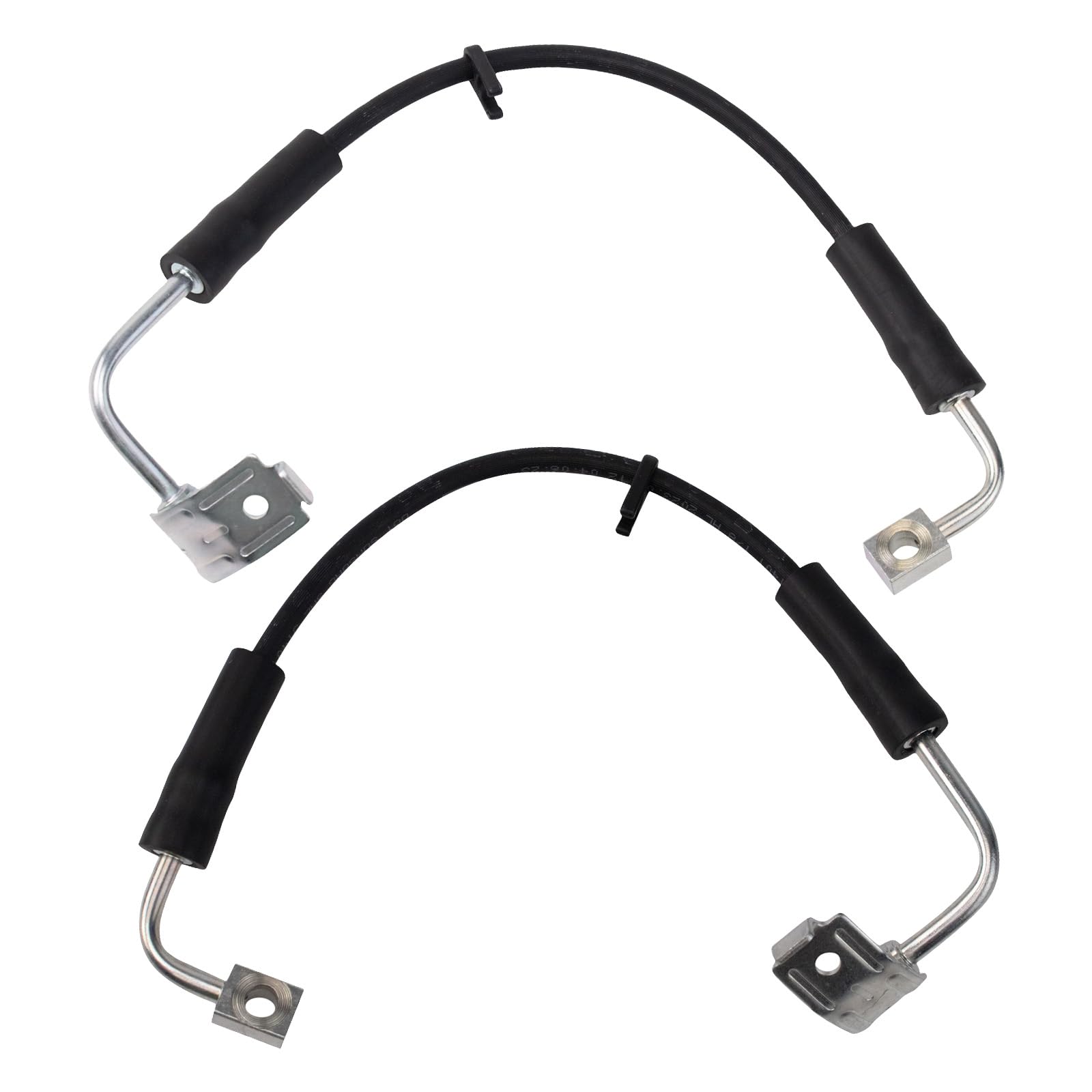 Trq Front Brake Hose Set Compatible With 2007 Jeep Wrangler