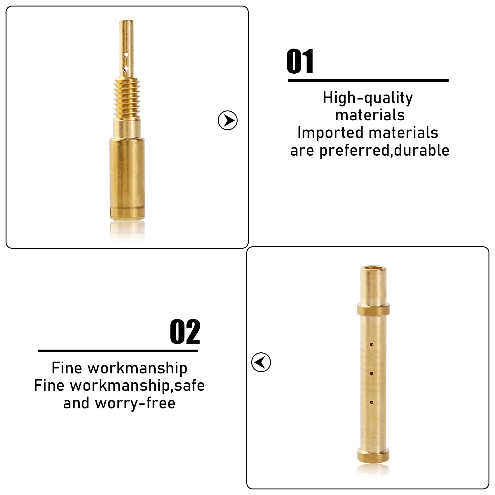 Qazaky Yfm80 Carburetor Rebuild Kit Compatible With Yamaha Raptor 80 Yfm80 Yfm80R Yfm80W Moto-4 Grizzly 80 Yfm80 Yfm80G Yfm80Gh Raptor 50 Yfm50 Yfm50R Badger 80 Yfm80 Champ 100 Yfm100 Carb Repair Set